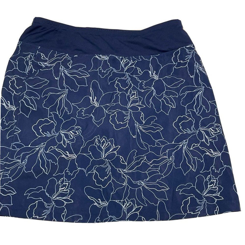 Cypress Club Activewear Women Small Stretch Tennis Golf Skort Pull On Floral